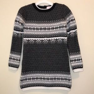Lulurain Gray and White Sweater Tunic Size 8